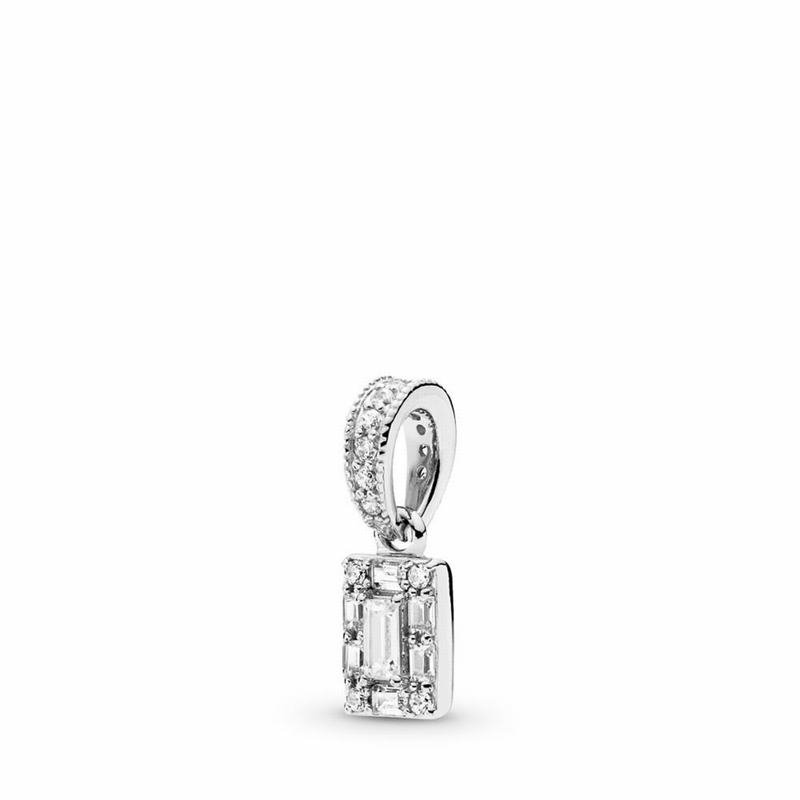 Pandora Luminous Ice Pendant Ireland - Sterling Silver/Cubic Zirconia - 491358NJV